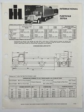 1975 INTERNATIONAL HARVESTER TRUCKS FLEETSTAR MODEL 2070A Dimensions & Weights picture