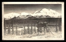 RPPC Postcard Denali, Mt McKinley Alaska Posted 1947 picture
