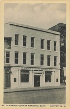 Canton NY St. Lawrence County National Bank Albertype Postcard c1910s picture