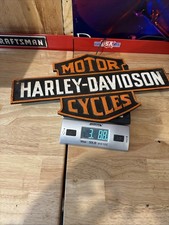 Harley Davidson Motorcycle Sign Plaque Metal Art Deco USA Outlaw Mechanic Gift picture