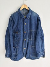 Vintage 1940s Denim Sanforized Chore Jacket workwear jean picture