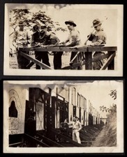 ARMY MEN CLEAN RIFLE GUNS at MASSIVE MILITARY TARGET RANGE ~ 1930s PHOTO LOT picture
