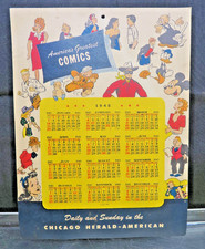 AMERICA'S GREATEST COMICS CHICAGO HERALD-AMERICAN PROMOTIONAL CALENDAR 1945 picture