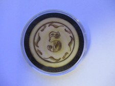 VINTAGE OLD WEST SCRIMSHAW 5 CASINO POKER CHIP *  picture