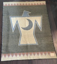 Wellspring Legend Robe Thunder Moon 45x63 Faibault Wool Blanket Vintage USA picture