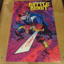 [SIGNED] BATTLE BEAST 11x17 Limited Edition Art Poster Signed Ryan Ottley w/COA picture