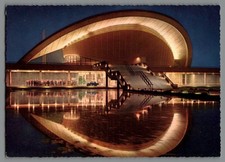 Postcard Berlin Congress Hall Night View Architecture unused 1950s (B1400) picture