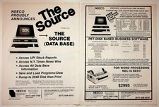 Neeco 1980 Print Advertisement 8x11 PET-Disk Business Software Ad picture