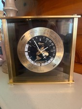 NOS Seiko Quartz World Time Desk Clock Brass Japan QQZ885A Fisher Price picture