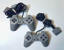 Sony SCPH-1080 Wired Controller - Gray - Lot of 2 - Nice picture