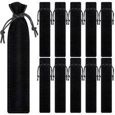 WFPLUS 50 Pieces Velvet Pen Pouch with Drawstring - Velvet Pen Bag Case Pen H... picture