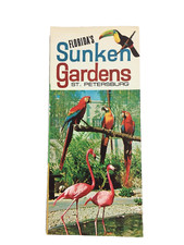 Vtg Sunken Gardens Florida Travel Brochure Souvenir Paper Advertising Ephemera picture