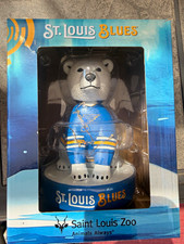 Success Brands St. Louis Blues Polar Bear Bobblehead Saint Louis Zoo 2025 picture