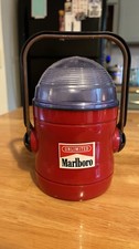 Vintage Marlboro Lantern Lamp Red With Tilt Handle Battery Operated picture
