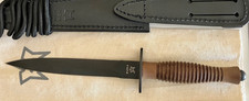 Fox / Hill Knives FX-592WAF Walnut Grip Fairbairne Sykes Commando Dagger Knife picture
