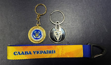 Ukrainian Army Military Uniform Keychains Airborne Assault Troops ZSU Coast Guar picture