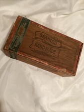 Antique F.A. Steber & Co. Wood Cigar Box Warren, PA. W/ 1910 Tax Stamp Hand Made picture