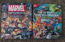 Lot - Two DC Comics Encyclopedia and Marvel Encyclopedia Superman Batman Joker picture