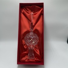 Waterford-Crystal 'Lismore' Irish Cut Glass Christmas Finial Tree Topper-10.25” picture