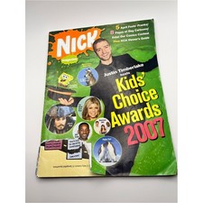 Vintage Nickelodeon Nick Magazine April 2007 Kids Choice Awards SpongeBob picture