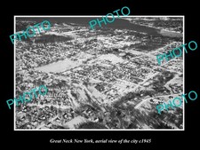 Great Neck New York Aerial View Of The Town c1945 2 Large Historic Old Photo picture