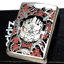 Zippo Yakuza 8 Gaiden Majima Goro Tattoo 2 Side Silver Engraving Regular Lighter picture