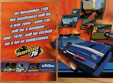 Interstate 76 Combat Racer Activision - 2 Page Video Game Print Ad Poster 1996 picture