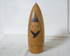 Takao Kiyohara Yuki no Ko Creative Kokeshi Wood Doll 19cm Vintage Japan picture