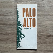 Map Of Palo Alto - 1966 Vintage California Chamber Of Commerce Official picture
