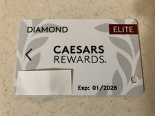 CAESARS CAESAR'S REWARDS DIAMOND ELITE PLAYERS CLUB CARD MALE NAME 2028 picture