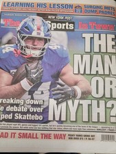 GIANTS CAM SKATTEBO BIG BLUE HYPE THE MAN OR MYTH NY POST 8/20 2026 picture