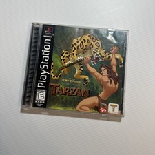 Tarzan PS1 PlayStation 1 Black Label Complete picture