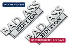 2X Universal Bad Ass Edition Emblem 3D Metal Badge Logo for Car/Truck/SUV/Pickup picture