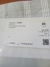 Edmund Tarbell Letter Signed Autograph Mint Condition Rare Original Signature picture