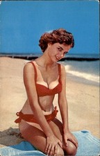 Bathing Beauty Pinup Florida Gulf Stream  c1950s-60s Vintage Postcard picture
