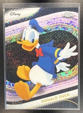 2025 Topps Chrome Disney Donald Duck Black Mini Diamond Refractor /10 #34 picture