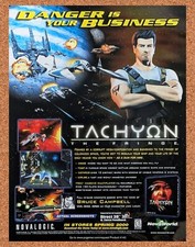 Tachyon The Fringe PC Original 2001 Vintage Ad - Bruce Campbell Game Promo picture