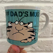 Boynton Off Dad’s Mug Cartoon Cat Ceramic Coffee Mug Cup Japan Vintage RARE picture