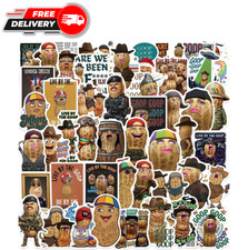 50Pcs Funny Peanut Meme Stickers Pack Aesthetic Waterproof Vinyl Decals for Bik picture
