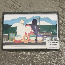 Vintage 1998 South Park 10 Die Cut Greeting Cards New picture