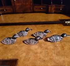 5 Small Hand Carved Loon Made From Water Buffalo Horn 4