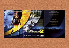 No One Lives Forever 2 PC Original 2002 2-Part Foldout Poster 10.5