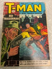 T-Man 17 Golden Age Crime Comic Book 1954 Quality Comics GOOD+ picture