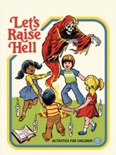 Let’s Raise Hell,Activities For Children on a 2.5”x3.5” Metal Fridge Magnet. picture