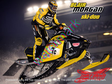 Ski Doo Blair Morgan Metal Sign 9