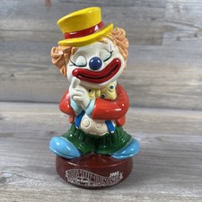 Vintage 1985 Del Monte Big Top Bonanza 7” Clown Bank W Stopper, Rare picture