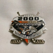 Nashville Predators Year 2000 NHL Hockey Collectible Pin Souvenir Excellent Cond picture