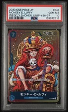Bandai One Piece Monkey D. Luffy P-043 Promo JP Weekly Shonen Jump PSA 10 picture