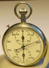 Lemania Nero rattrapante stopwatch deck clock drag hands 2. ww2 ww2 picture