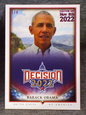 Decision Election day BARACK OBAMA ⌛ 2022 Purple-Pink foil SERIAL # 1 / 4 picture